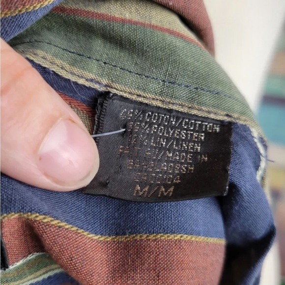 CACHAREL cotton linen blend button up shirt - Picture 4 of 4